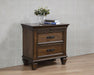 Franco Two Drawer Nightstand With Tray - One Stop Furniture