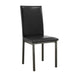 Garza Black Upholstered Side Chair - One Stop Furniture