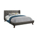 Carrington Grey Upholstered Full Bed - One Stop Furniture