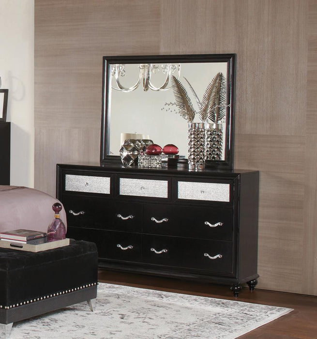 Barzini Black Dresser Mirror