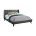 Carrington Grey Upholstered California King Bed - One Stop Furniture