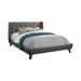 Carrington Grey Upholstered Queen Bed - One Stop Furniture