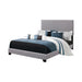 Boyd Upholstered Grey Full Bed - One Stop Furniture