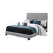 Boyd Upholstered Grey Twin Bed - One Stop Furniture