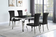 Hollywood Glam Chrome Side Chair - One Stop Furniture