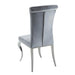 Hollywood Glam Chrome Dining Chair - One Stop Furniture