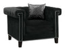 Reventlow Formal Black Chair - One Stop Furniture