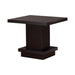Cappuccino Wood Top Side Table - One Stop Furniture