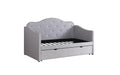 Pearlescent Grey Upholstered Daybed - One Stop Furniture