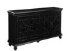 Traditional Black Accent Cabinet - One Stop Furniture