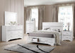 Miranda Contemporary White California King Storage Bed - One Stop Furniture