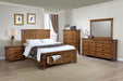 Brenner Rustic Honey Queen Bed - One Stop Furniture