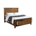 Brenner Rustic Honey Queen Bed - One Stop Furniture