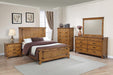 Brenner Rustic Honey Full Bed - One Stop Furniture