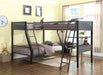 Meyers Traditional Grey Twin over Full Bunk Bed - One Stop Furniture