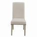Taylor Beige Upholstered Parson Dining Chair - One Stop Furniture