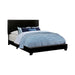 Dorian Black Faux Leather Upholstered California King Bed - One Stop Furniture