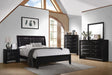 Briana Black Transitional Queen Bed - One Stop Furniture