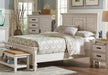 Franco Antique White Queen Bed - One Stop Furniture