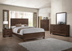 Brandon Transitional Medium Brown Eastern King Bed - One Stop Furniture