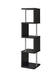 Modern Black Four Tier Bookcase - One Stop Furniture