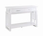 Transitional Glossy White Sofa Table - One Stop Furniture