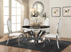 Anchorage Hollywood Glam Silver Dining Table - One Stop Furniture