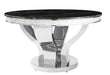 Anchorage Hollywood Glam Silver Dining Table - One Stop Furniture