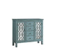 French Country Antique Blue Accent Cabinet - One Stop Furniture