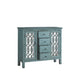 French Country Antique Blue Accent Cabinet - One Stop Furniture