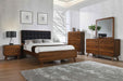 Robyn Mid Century Modern Dark Walnut Queen Bed - One Stop Furniture