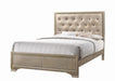 Beaumont Transitional Champagne Eastern King Bed - One Stop Furniture