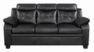 Finley Casual Black Padded Sofa - One Stop Furniture
