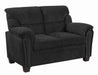 Clementine Casual Grey Loveseat - One Stop Furniture