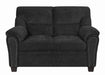 Clementine Casual Grey Loveseat - One Stop Furniture