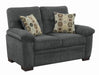 Fairbairn Casual Charcoal Loveseat - One Stop Furniture