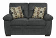 Fairbairn Casual Charcoal Loveseat - One Stop Furniture