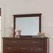 Barstow Transitional Pinot Noir Mirror - One Stop Furniture