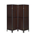Rustic Tobacco and Cappuccino Four Panel Screen - One Stop Furniture