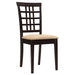 Kelso Casual Peat and Cappuccino Side Chair - One Stop Furniture