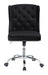Modern Black Velvet Office Chair - One Stop Furniture