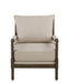 Traditional Oatmeal and Natural Accent Chair - One Stop Furniture