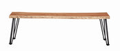 Industrial Natural Acacia Dining Bench - One Stop Furniture