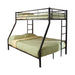 G460062B Contemporary Black Twin Over Full Bunk Bed - One Stop Furniture