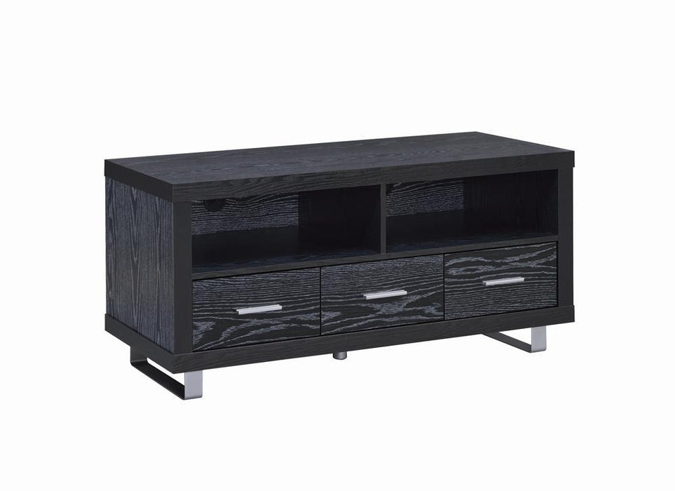 G700644 Contemporary Black Oak TV Console