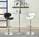 G120359 Contemporary Chrome and Black Adjustable Bar Stool - One Stop Furniture