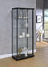 G950170 Contemporary Black Curio Cabinet - One Stop Furniture