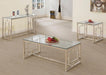 G703738 Occasional Contemporary Nickel Sofa Table - One Stop Furniture
