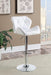 G100424 Contemporary White Adjustable Bar Stool - One Stop Furniture