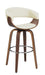 G100206 Contemporary Walnut and Cream Bar Stool - One Stop Furniture